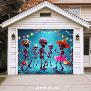 Boogie Bones (Glow) | Halloween Garage Door Cover