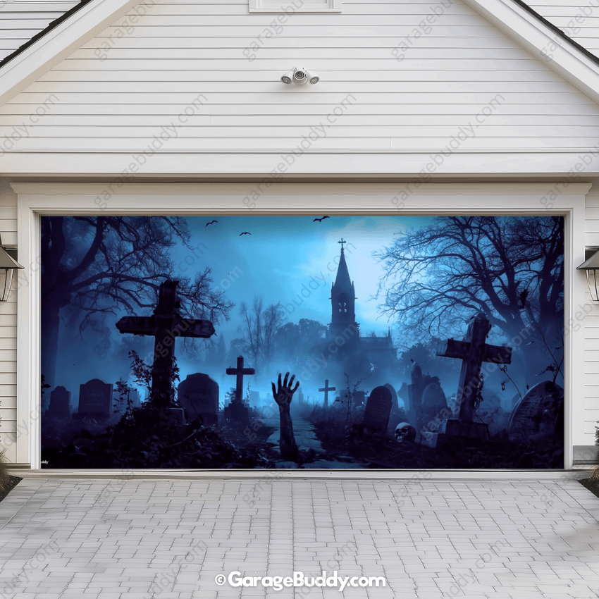 Grave Rising (Glow) | Halloween Garage Door Cover