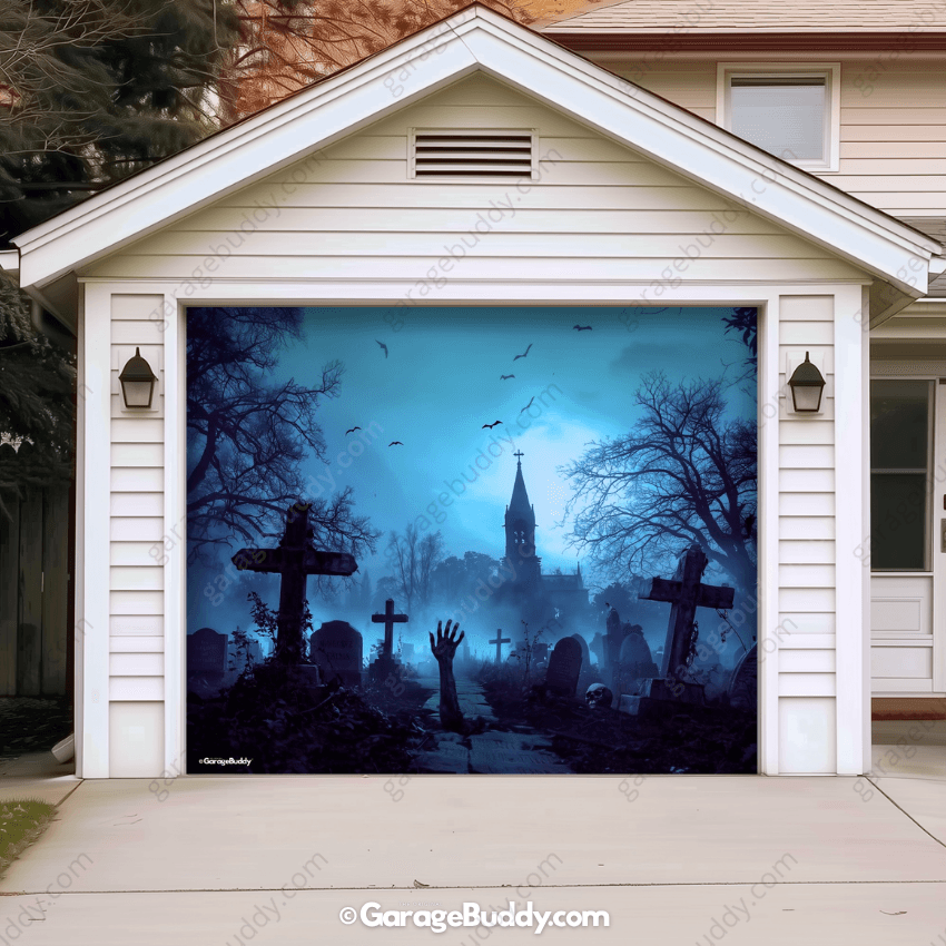 Grave Rising (Glow) | Halloween Garage Door Cover