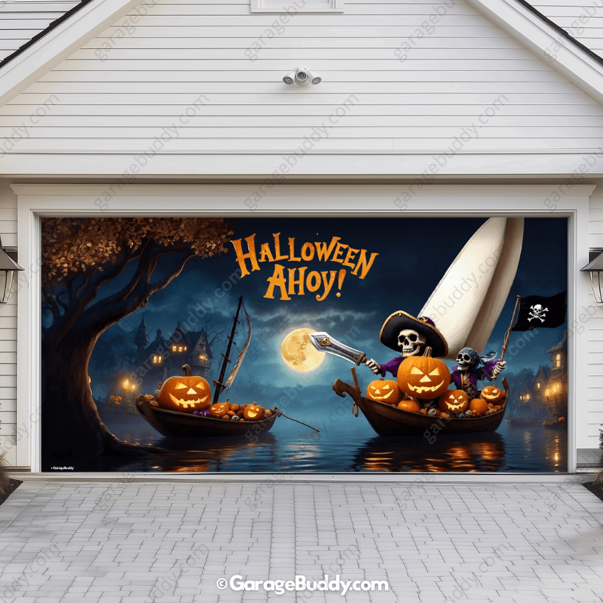 Pumpkin Pirates | Halloween Garage Door Cover