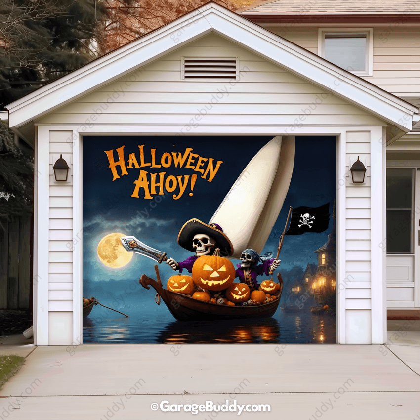 Pumpkin Pirates | Halloween Garage Door Cover