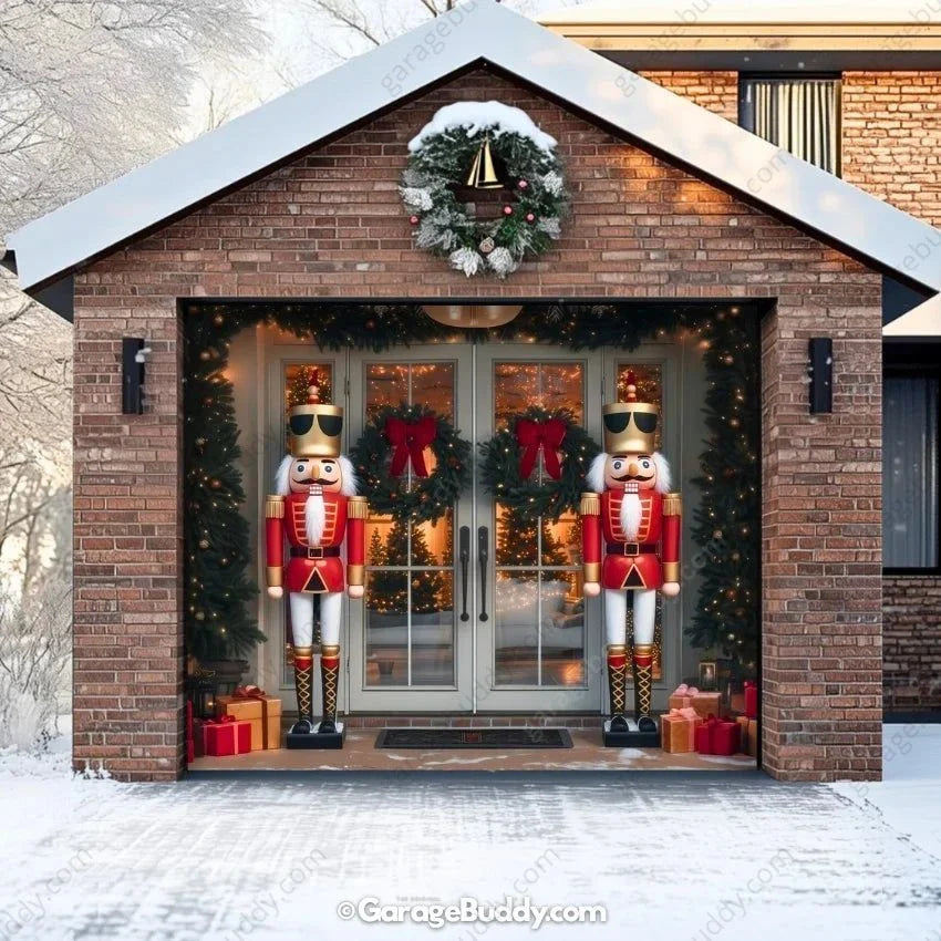 NutCracker Guards | Christmas Garage Door Cover