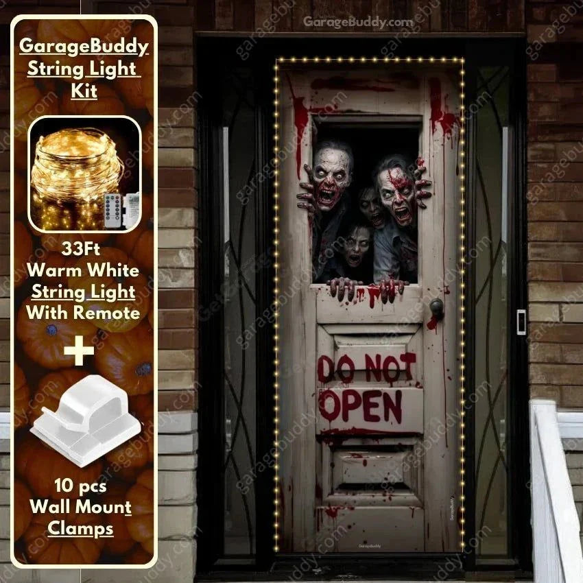 Zombie Breach (B) | Halloween Front Door Cover